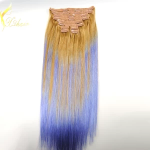 China Clip In Hair Extensions Real Virgin Indian Remy Hair Factory Wholesale fabricante