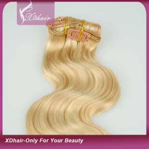 An tSín Clip in Hair Extensions 100% Human Hair High Quality Cheap Price Wholesale Alibaba Trade Assurance 120g déantóir