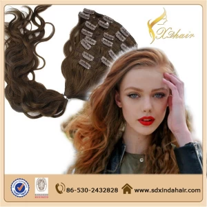 China Clip in Hair Extensions 100% Human Hair High Quality Cheap Price Wholesale Alibaba Trade Assurance 220g fabrikant