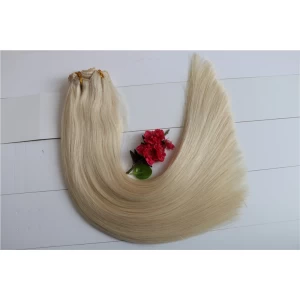 Китай Clip in hair extension with lace for black women full head 120g, 160g,180remy clip in body wavy hair black clip in hair производителя