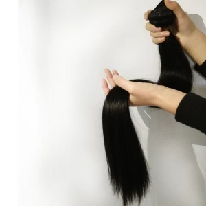 中国 Clip in human hair extension from 100g to 260g cheap price hair メーカー