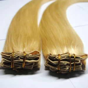 中国 人間の髪の毛の拡張子インドbrazilainペルーヘア工場価格100人の髪にクリップ メーカー