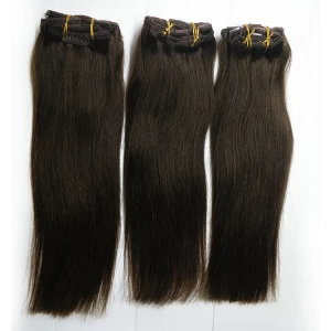 China Clip in human hair extension top quality hair natural beauty hair fabricante