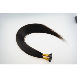 China (Color #4, 1g/strand) STOCK 20inch 300 Strands Cuticle Intact Remy i-tip hair extensions for black women fabrikant