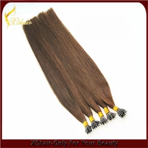 China Direct hair factory wholesale 100% human nano ring remy hair extension manufacturer