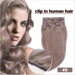 China Direct price raw virgin clip in human hair extensions remy Hersteller