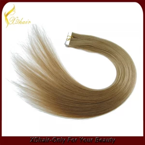 China Double Drawn Blonde Tape Hair Extention fabricante