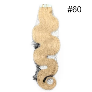 中国 Double Drawn Colorful Tape Peruvian Hair Extensions Body Wave 制造商