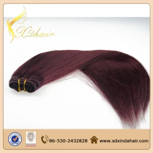 中国 Double Drawn Human Hair 24 Inch Virgin Remy Brazilian Hair Weft 制造商
