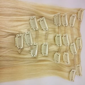 China Double Drawn  Remy Cheap 100% Human Hair Clip In Hair Extension fabrikant