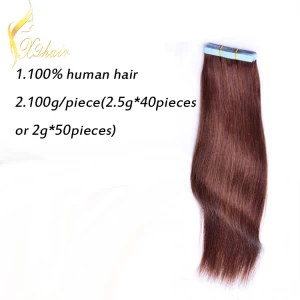 China Double Sided Tape Hair Cuticle 22 24 26 28 30 inches brazilian 5a weave hair manufacturer