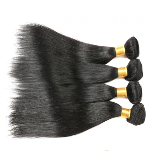 Chine Double drawn aliexpress straight 100 virgin Brazilian peruvian remy human hair weft weave bulk extension fabricant