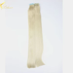 China Double weft full cuticle wholesale kinky curly double tape hair extensions fabricante