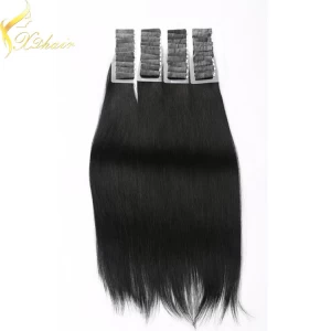 中国 Double weft full cuticle wholesale tape in hair extensions 120 grams 制造商