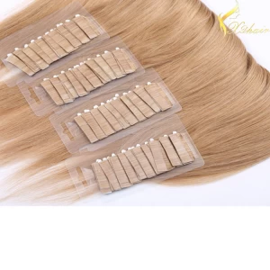 中国 Double weft full cuticle wholesale tape in hair extensions european 制造商
