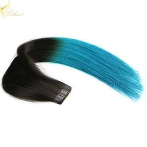 中国 Double weft full cuticle wholesale tape in hair indian hair paypal メーカー