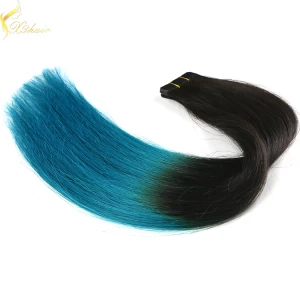 China Double weft full cuticle wholesale virgin human ombre tape extensions double drawn Hersteller