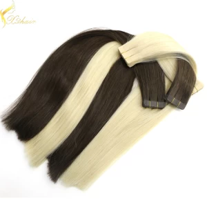 China Double weft full cuticle wholesale virgin remy straight full shine hair extensions Hersteller