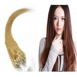 Cina European Remy Virgin Human Hair Micro Ring Loop Hair produttore