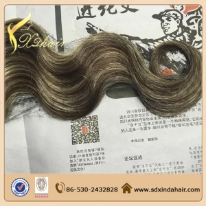 中国 European hair clip in hair extension 制造商