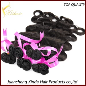 porcelana Factory Price Unprocessed Double Wefted 100% Human Peruvian Virgin Hair weft Body Wave fabricante