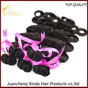 An tSín Factory Price Unprocessed Double Wefted 100% Human Peruvian Virgin Hair weft Body Wave déantóir