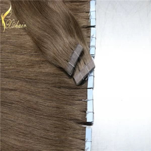 China Factory cheap price top quality tape hair extension with 100% remy malaysian straight weave hair manufacturer