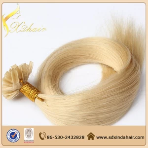Китай Factory direct sale 5a top quality 100 cheap remy staight high quality u tip hair производителя