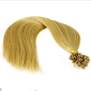 porcelana Factory hair wholesale top quality human hair last long flat tip hair extension fabricante