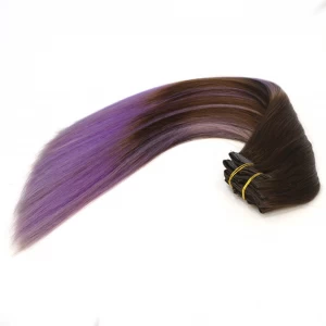 中国 Factory price virgin brazilian remy human hair Clip in hair extensions 制造商