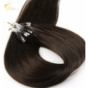 China Fashion Keratin Fusion loop tip hair 100% Cheap Indian remy micro Loop ring human hair manufacturer