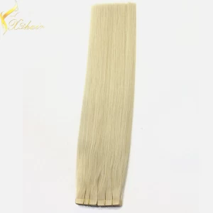 China Fast ship large stock double drawn tape in hair blonde manufacturer