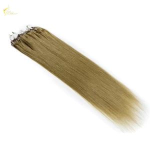 China Featured Luxurious 100% Real Human Straight Micro Loop Hair Extensions manufacturer