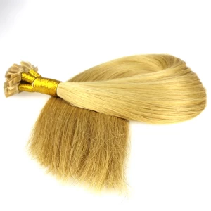 porcelana Flat Tip Hair Silk Straight 100 Piece/Lot Feeling Soft And Gliding Authentic European Virgin Human Hair fabricante