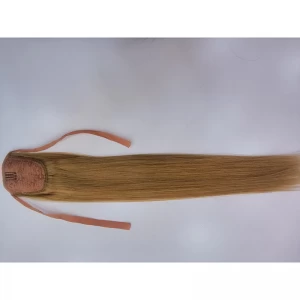 中国 Free Shipping 100% Human Hair Ponytails 6A Brazilian Virgin Hair 制造商