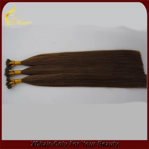 porcelana Frist Selling Unprocessed Factory Price Hair 18inch Nano tip ring hair extension fabricante