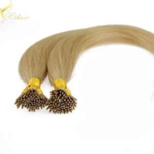 China Good Feedback Keratin Fusion Double Drawn Virgin Remy 0.8g I Tip Hair Extensions Indian fabrikant