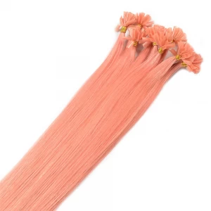 中国 Good Feedback factory keratin tip machine hair extensions raw material remy human hair 制造商