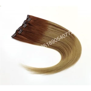 中国 Good quality brazilian professional 8 pieces full set chinese clip hair メーカー