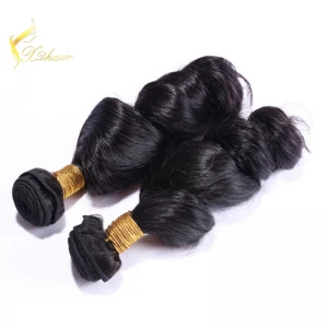 porcelana Grade 7A indian loose wave hair loose curl natural indian hair machine Wefts fabricante