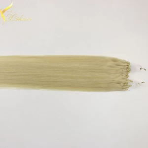 China Grade 8A unprocessed 100% cheap virgin brazilian micro ring loop hair extensions manufacturer