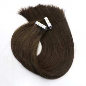 中国 High Quality tape hair extension Remy Virgin Brazilian Human hair メーカー