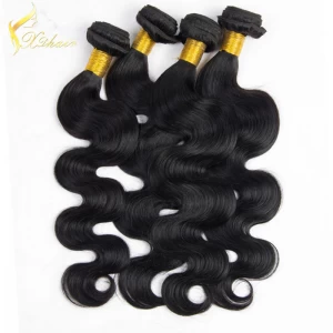 China High quality double weft remy peruvian human hair weaving fabricante