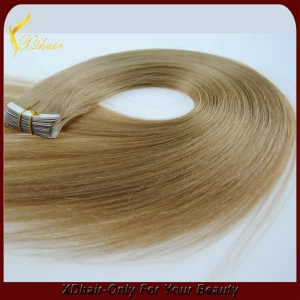 중국 높은 품질 인간의 머리카락 확장 2.5G / PC PU 피부 씨실 머리 제조업체