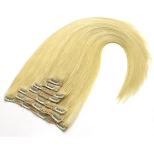 An tSín High quality peruvian hair clip in hair extenisons great length clip hair extension déantóir
