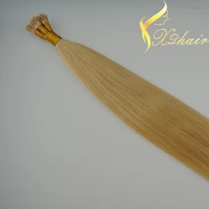 China Hot Beauty i tip silky straight wave hair extension Hersteller