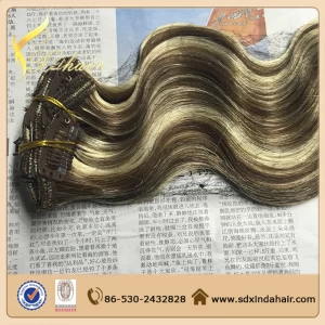 中国 Hot Sale Clip In Hair Extension 10-30inch Free Sample 制造商