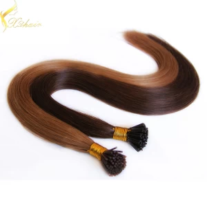 Cina Hot Selling Natural Virgin Remy Hair Extensions I Tip Brazilian Human Pre-bonded Hair produttore