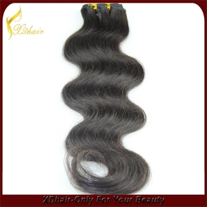 China Hot sale cheap high quality 100% European virgin remy human hair body wave hair weft bulk hair weaving fabricante