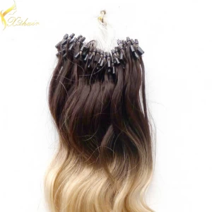 Chine Hot sale factory cheap price high quality micro ring hair extension grade aaa remy hair fabricant